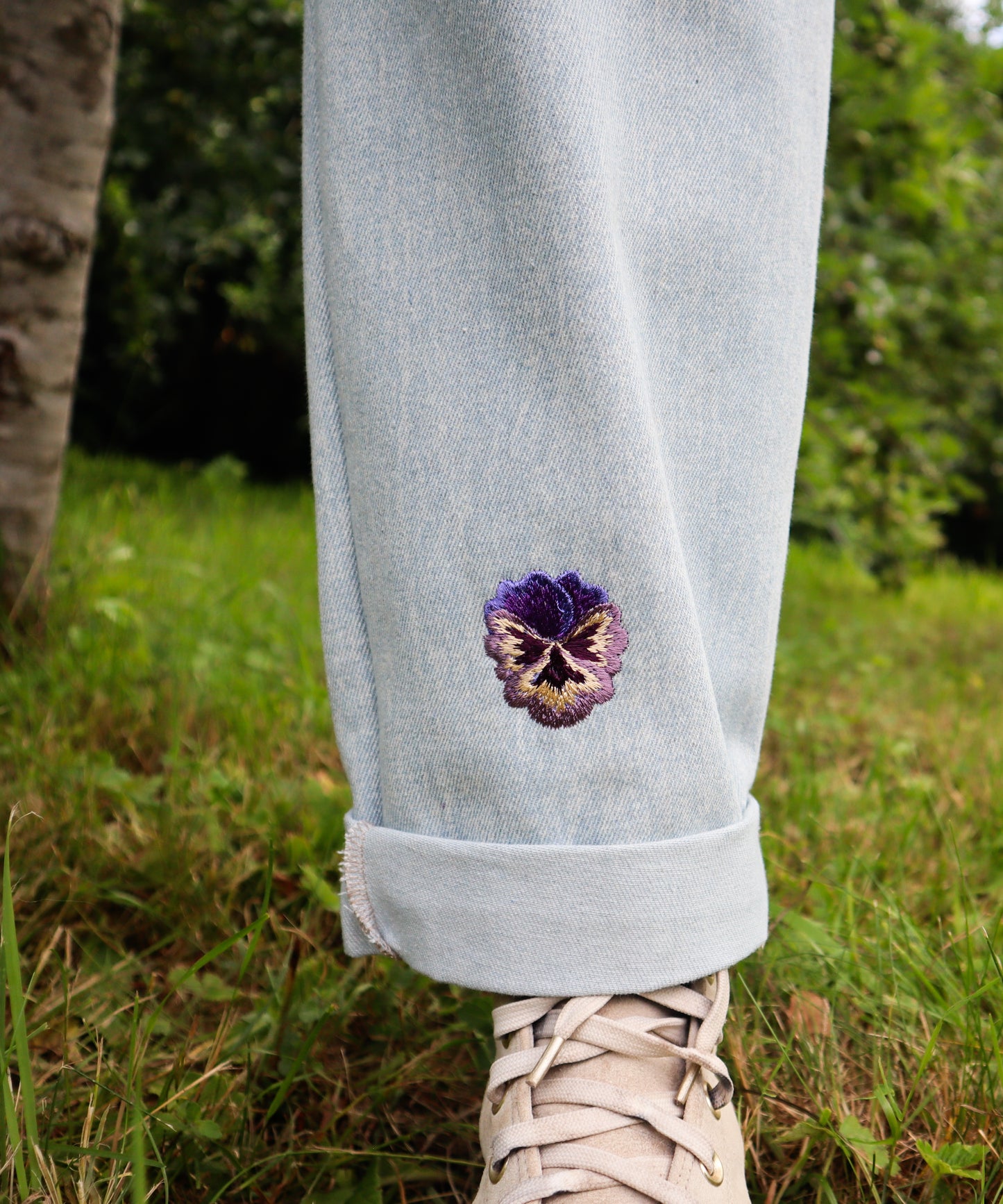 Blossom Barrel Leg Jean
