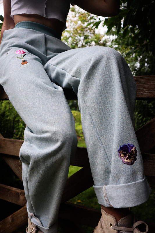 Blossom Barrel Leg Jean